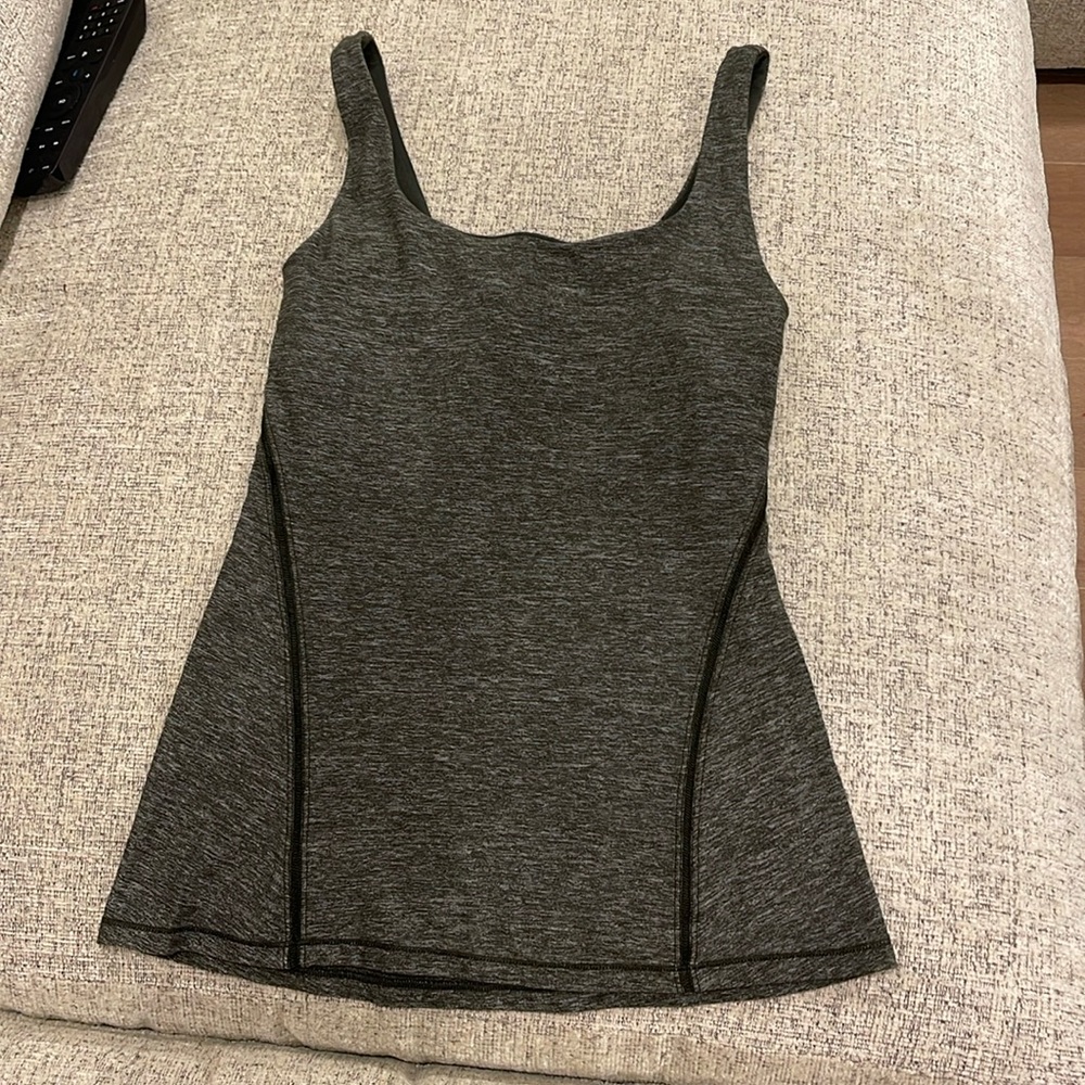 Lululemon workout top. Size 4. Olive Green.